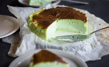 Pandan Burnt Cheesecake e1612417637738