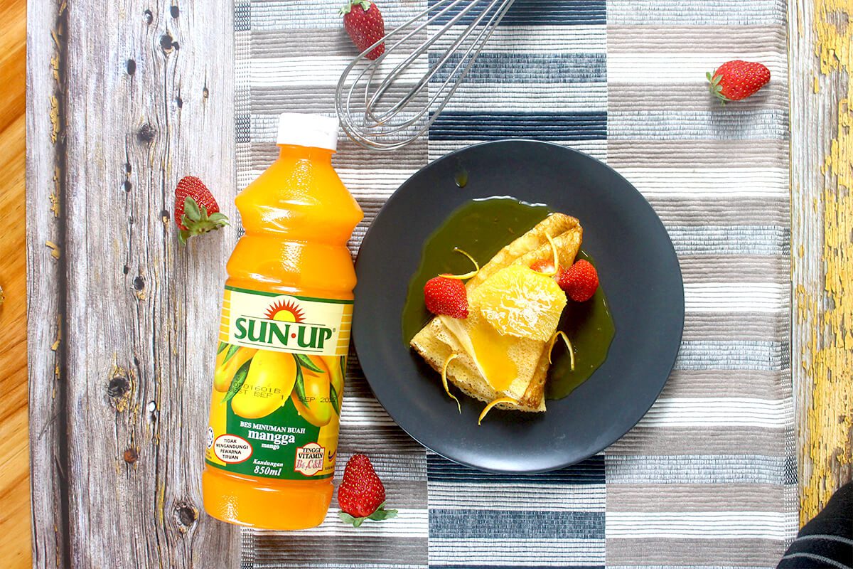 Crepe Suzette with Sun Up Mango