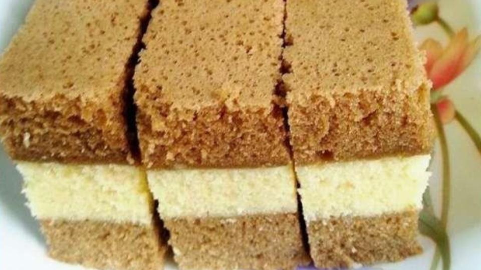 Steamed White Coffee Cake 1