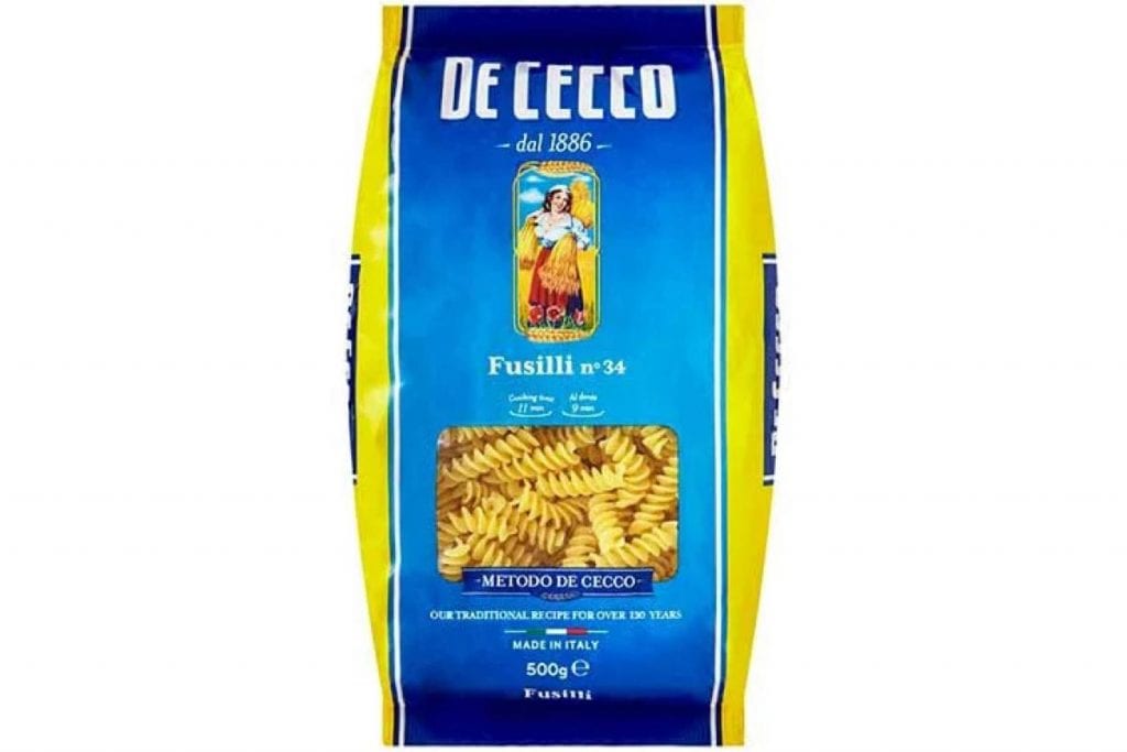 Top 10 Best Pasta Brands in Malaysia 2025 3 De Cecco Fusilli no 34