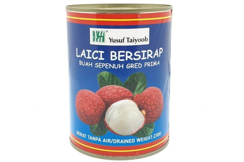 5 Laici Dalam Tin Terbaik Yang Anda Boleh Beli Di Malaysia 2025 4 Jumbo Lychee Syrup Yusuf Taiyoob 1