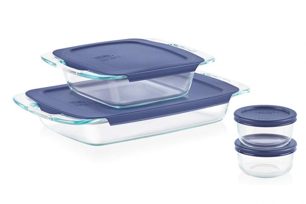 Top 8 Best Food Storage Containers In Malaysia 2025 7 Pyrex Easy Grab Glass Bakeware and Food Storage Set 8 Piece BPA free 1