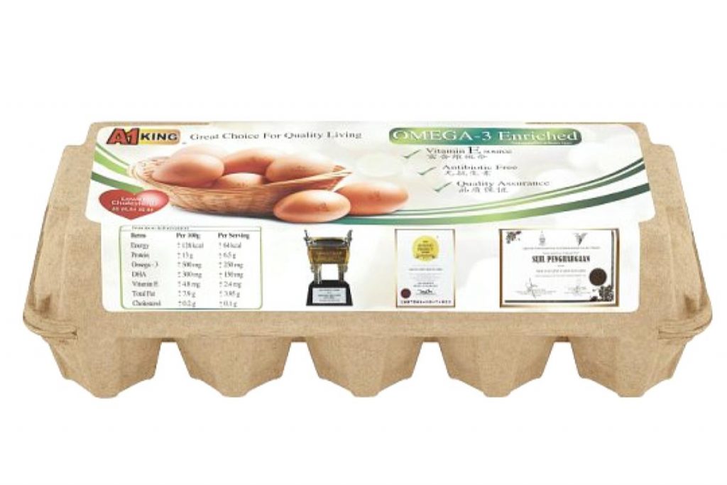 Top 10 Best Egg Brands in Malaysia 2025 8 A1 King Omega 3 Enriched Eggs