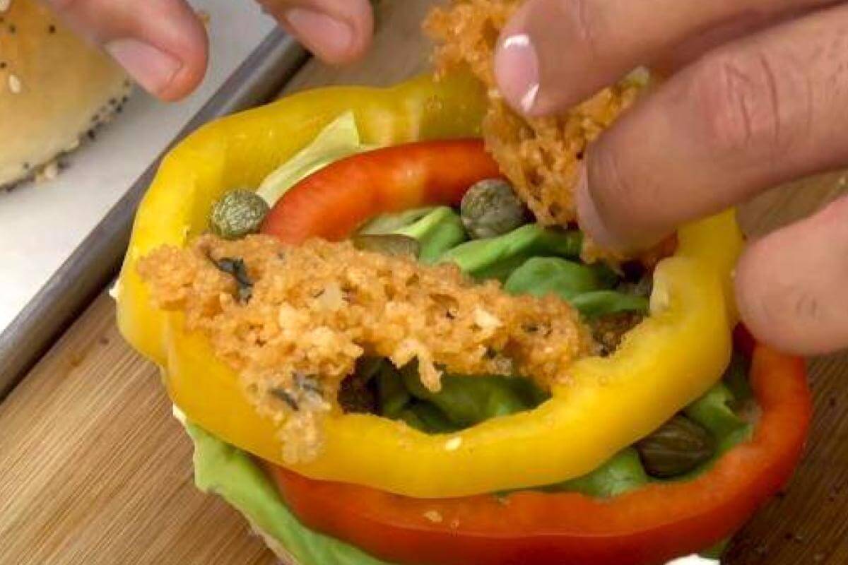 Salted Egg Prawn Crispy Burger 13 1