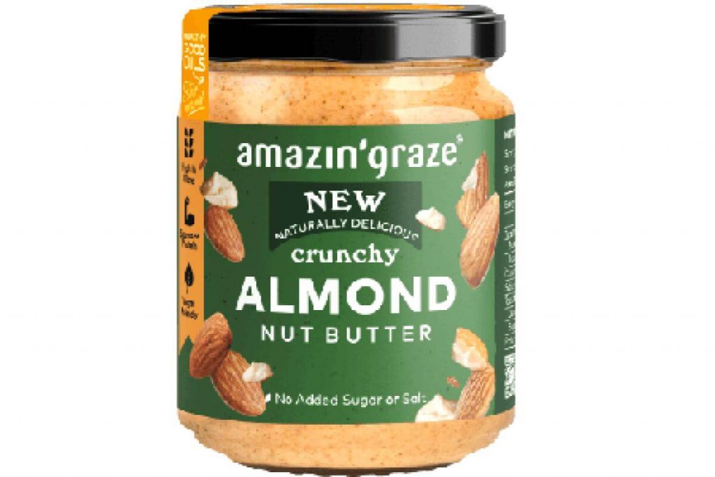 Top 10 Almond Butter in Malaysia 2025 3 Amazin Graze Crunchy Almond Butter