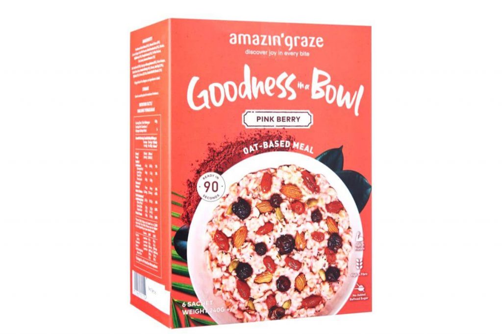 Top 10 Best Instant Oatmeal in Malaysia 2025 4 Amazin Graze Pinkberry Goodness Bowl