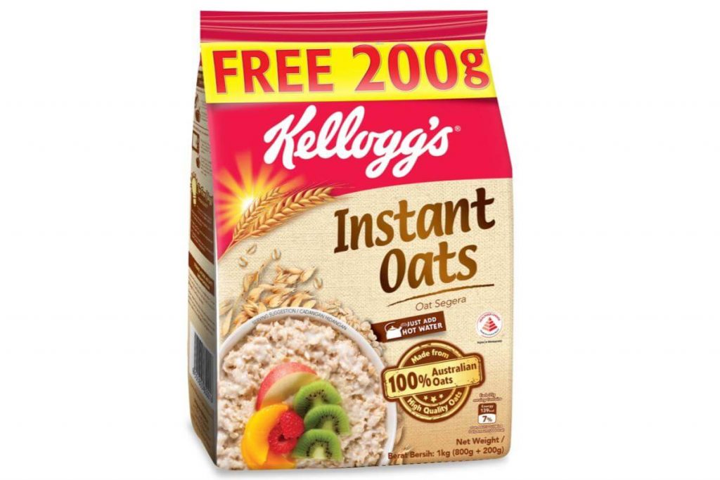 Top 10 Best Instant Oatmeal in Malaysia 2025 3 Kelloggs Instant Oats