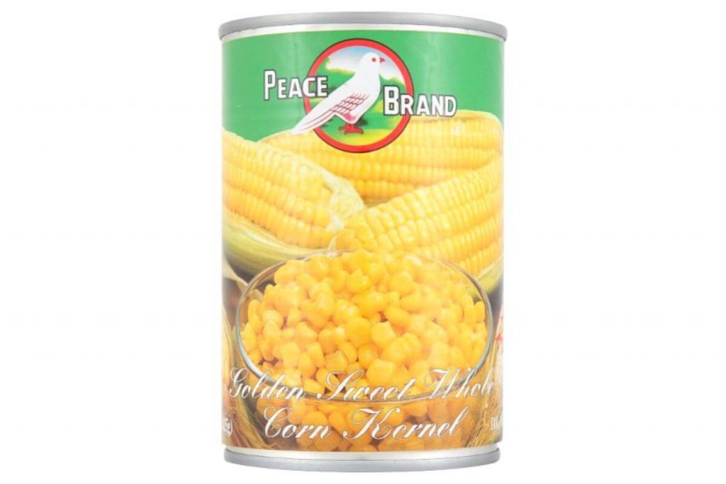 Top 10 Canned Corns in Malaysia 2025 10 Peace Brand Golden Sweet Whole Corn Kernel