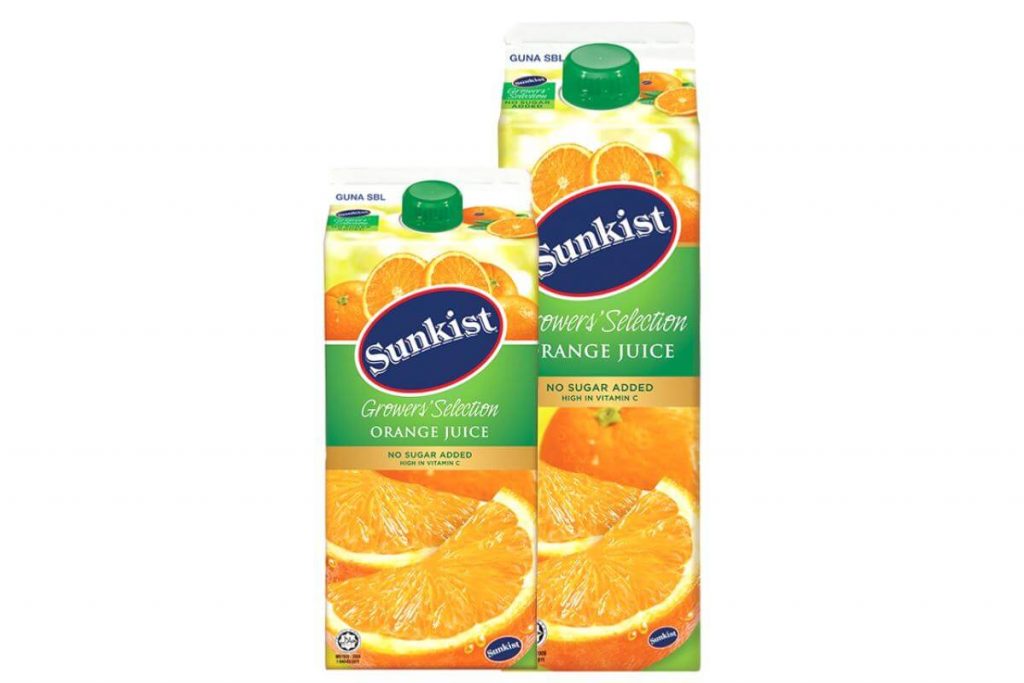 Top 10 Best Orange Juice In Malaysia 2025 3 SUNKIST GROWERS SELECTION ORANGE JUICE