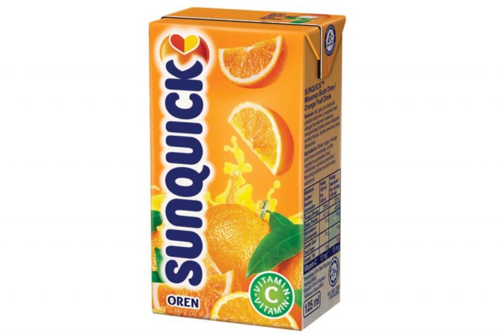 Top 10 Best Orange Juice In Malaysia 2025 7 SUNQUICK FRUIT DRINK ORANGE