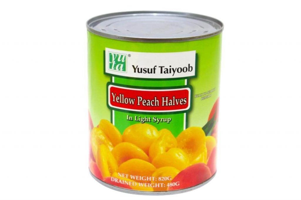 10 Buah Pic Dalam Tin di Malaysia 2025 3 Yusuf Taiyoob Peach Halves
