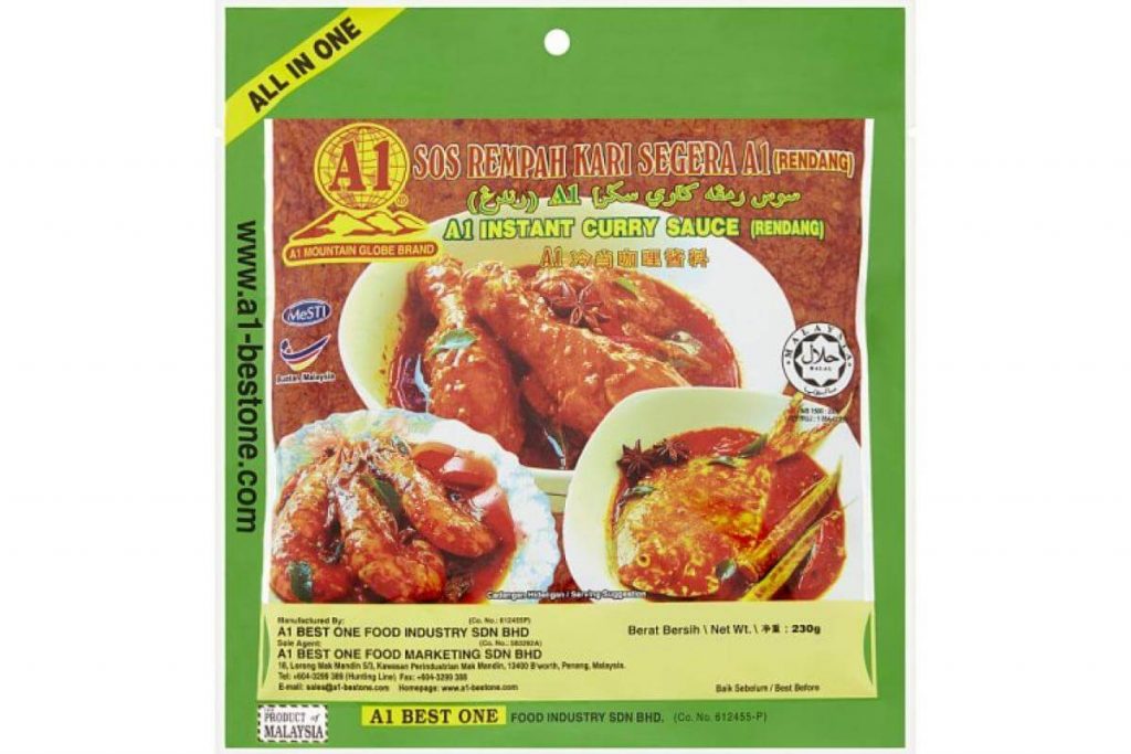 Top 10 Best Instant Rendang in Malaysia 2025 4 A Instant Curry Sauce Rendang