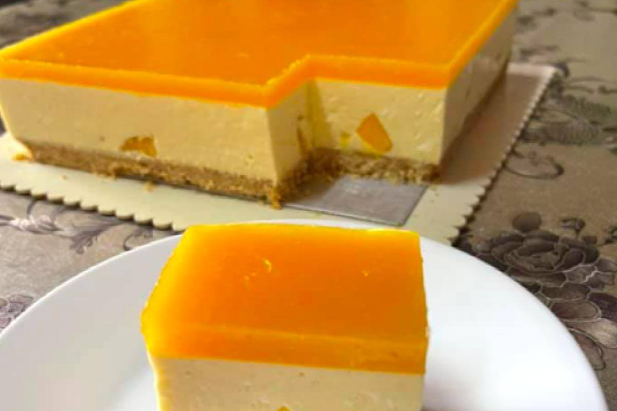 Chilled Mango Cheesecake