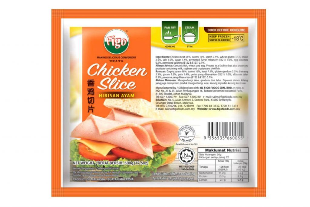 10 Meatloaf Ayam Terbaik di Malaysia 2025 7 Figo Chicken Slice