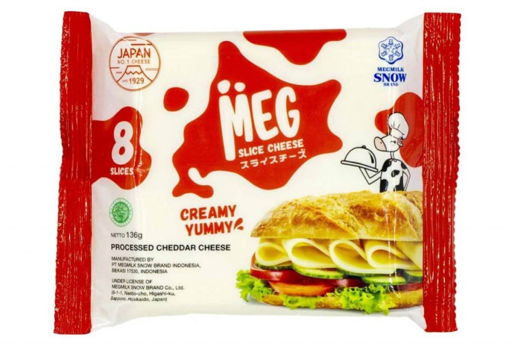 Top 10 Best Cheddar Cheese in Malaysia 2025 2 Japan MEG Cheddar Cheese Slices