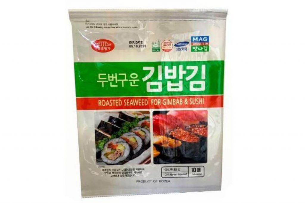 10 Rumpai Laut Kering Terbaik di Malaysia 2025 3 Manna Yaki Sushi Nori Roasted Seaweed