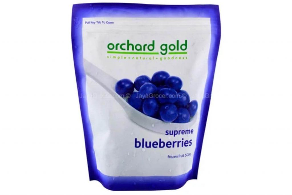10 Beri Sejuk Beku Terbaik di Malaysia 2025 6 Orchard Gold Supreme Blueberries