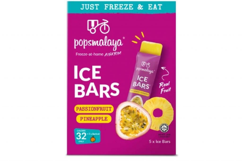 10 Aiskrim Vegan Terbaik di Malaysia 2025 6 Pops Malaya Ice Bars Passion Fruit Pineapple