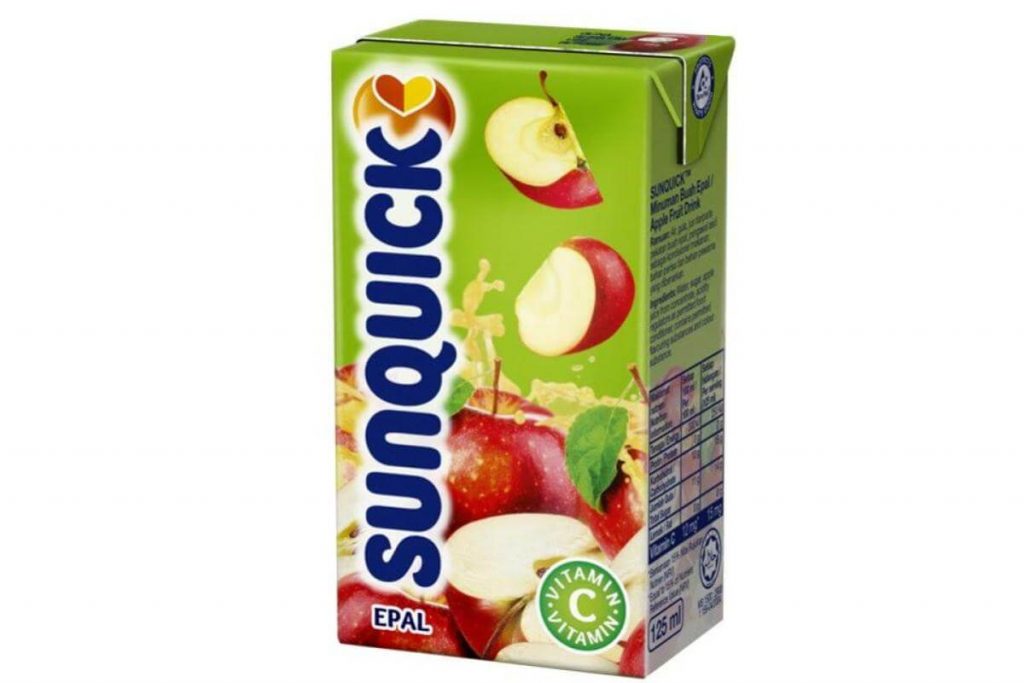 Top 10 Apple Juice Available In Malaysia 2025 3 Sunquick Fruit Drink Apple