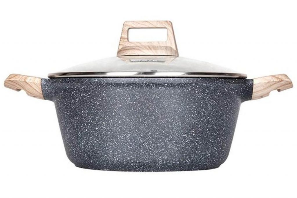 Top 10 Casserole Pot In Malaysia 2025 9 Carote Essential Woody Maifan Non Stick Casserole Pot with Lid