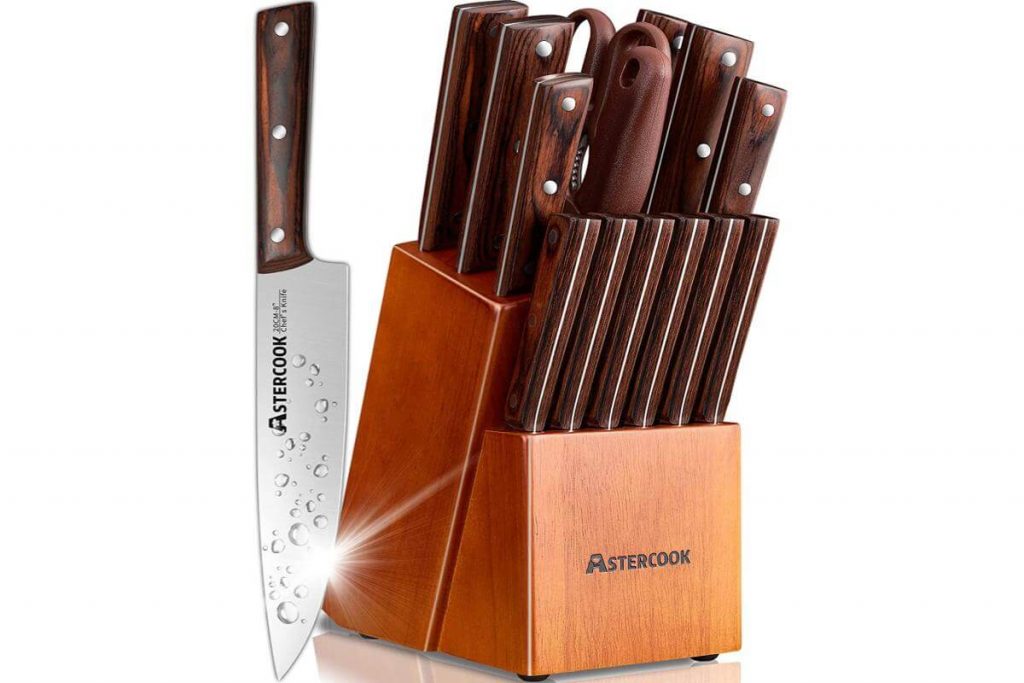 Top 10 Kitchen Knife Set In Malaysia 2025 10 Emojoy Knife Set Piece Kitchen Knife Set with Block Wooden
