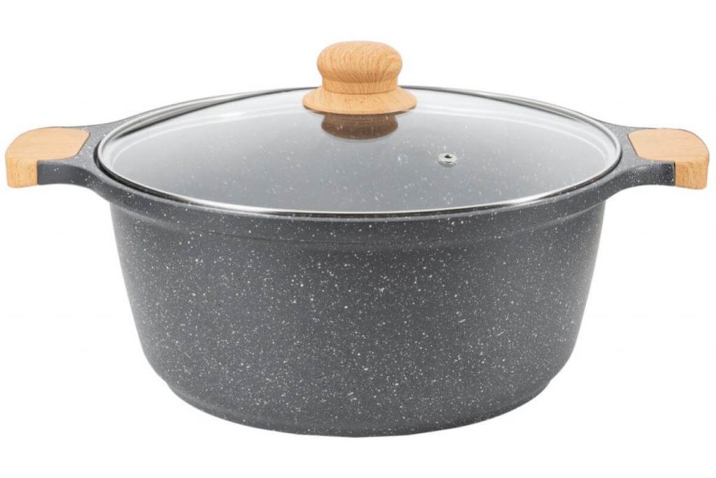 Top 10 Casserole Pot In Malaysia 2025 11 Euroware Granite Non Stick Casserole With Glass Lid