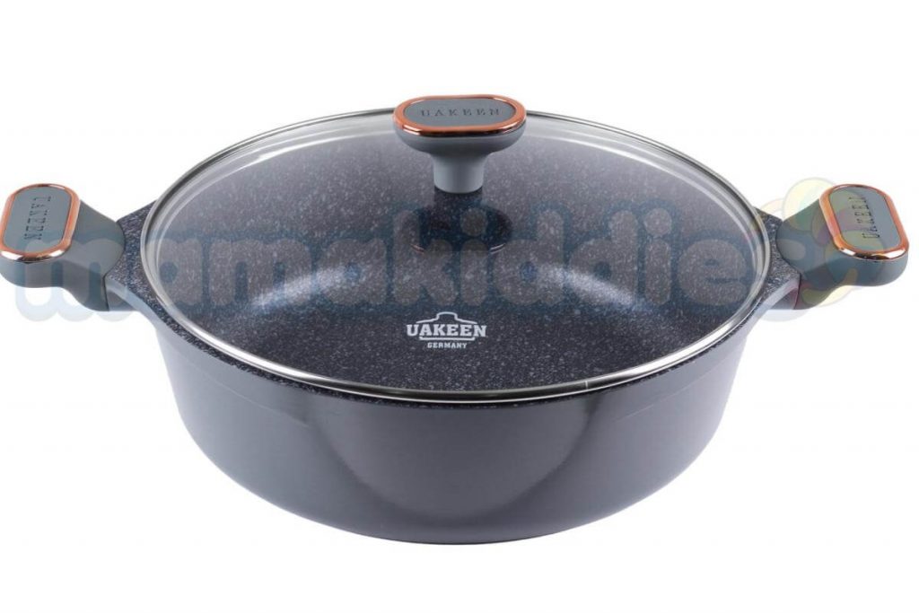 Top 10 Casserole Pot In Malaysia 2025 3 Golden Series Uakeen DieCast Granite Casserole Pot With Lid