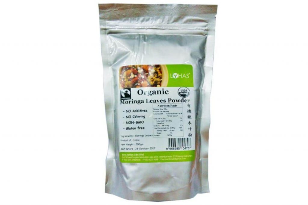Top 10 Moringa Powder In Malaysia 2025 3 Lohas Organic Moringa Leaves Powder