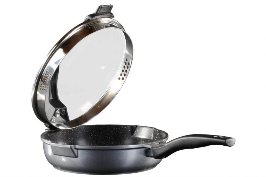 Top 10 Saucepans In Malaysia 2025 3 Stoneline Future Stewing Pan With Sieve Glass Lid Helper Handle