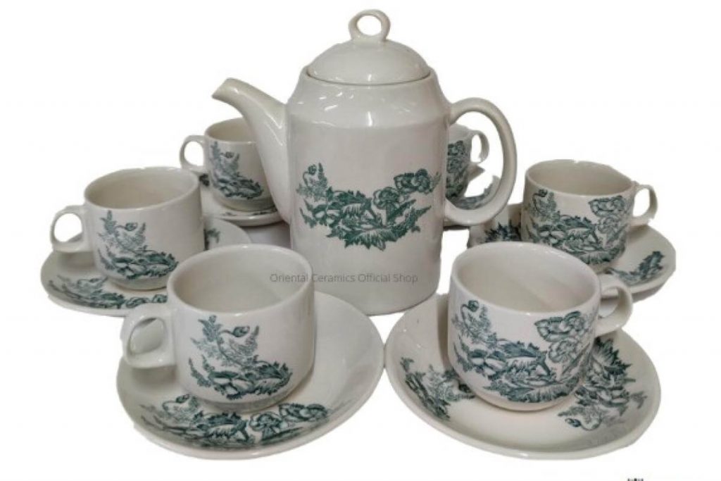 Top 10 Tea Set In Malaysia 2025 8 Claytan Ceramic Kopitiam Series Tea Set