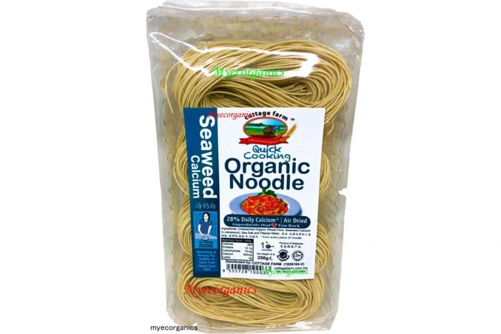 10 Mi Organik di Malaysia 2025 9 Cottage Farm Seaweed Organic Noodle