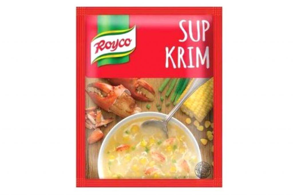 8 Sup Jagung Terbaik di Malaysia 2025 7 Ecer Royco Soup Cream Crab Corn Instant Halal MUI