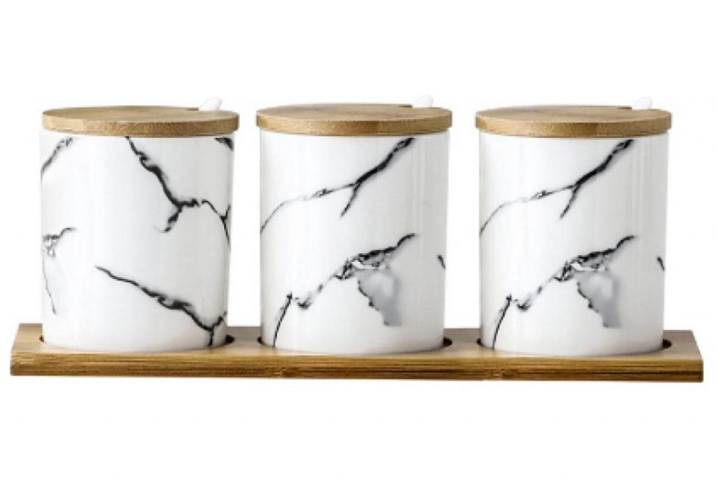 Top 10 Seasoning Container In Malaysia 2025 5 FL Porcelain Condiment Jars