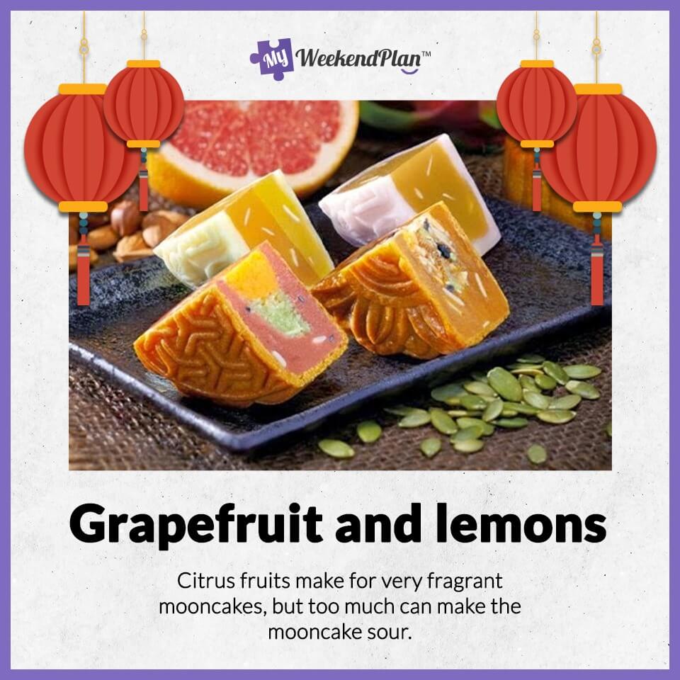 Unique Mooncake Flavours 4 Grapefruit and lemons