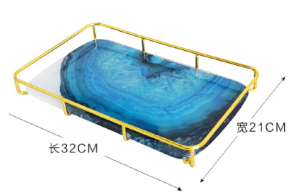 Top 10 Serving Tray In Malaysia 2025 8 Home Love Nordic Gold Rectangle Serving Tray