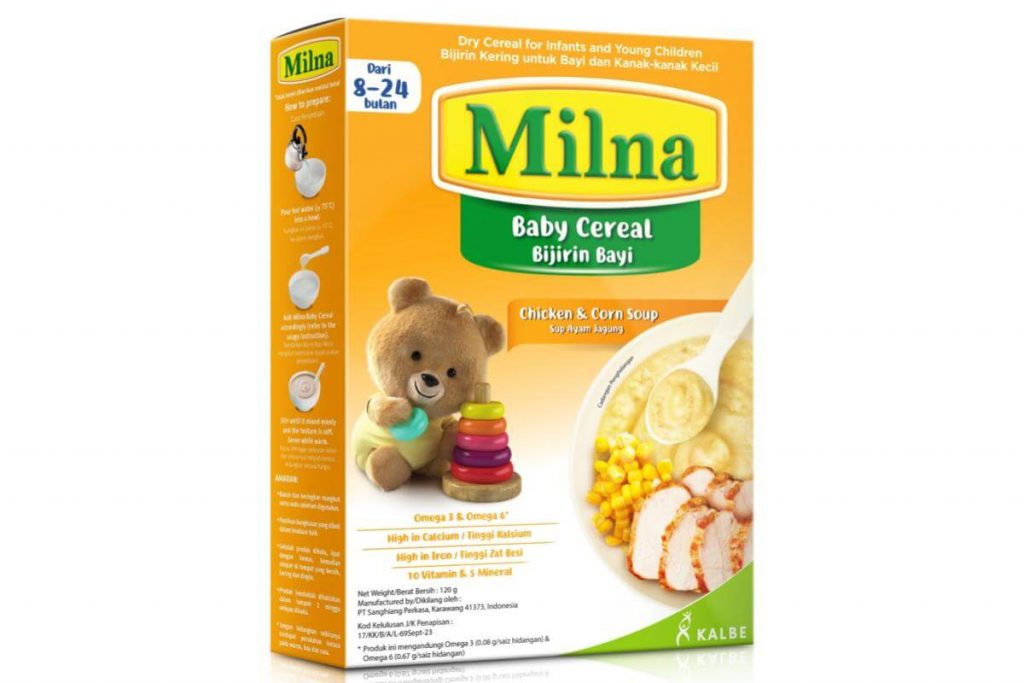 8 Sup Jagung Terbaik di Malaysia 2025 2 MILNA Baby Cereal months g Chicken Corn Soup Flavor
