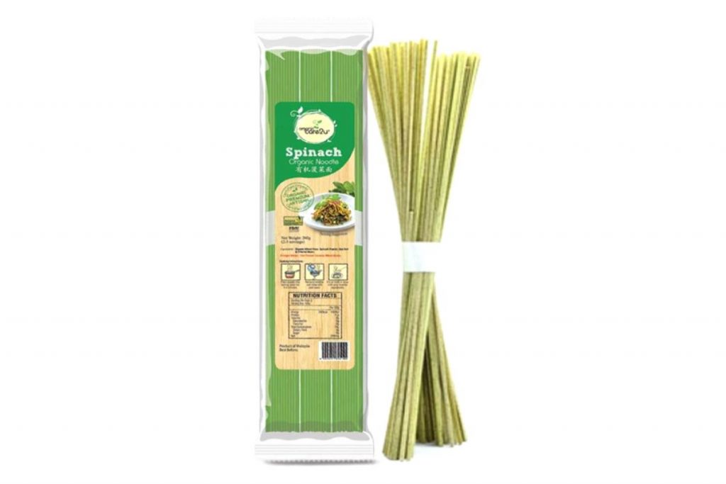 10 Mi Organik di Malaysia 2025 5 Organic Careu Organic Spinach Noodle