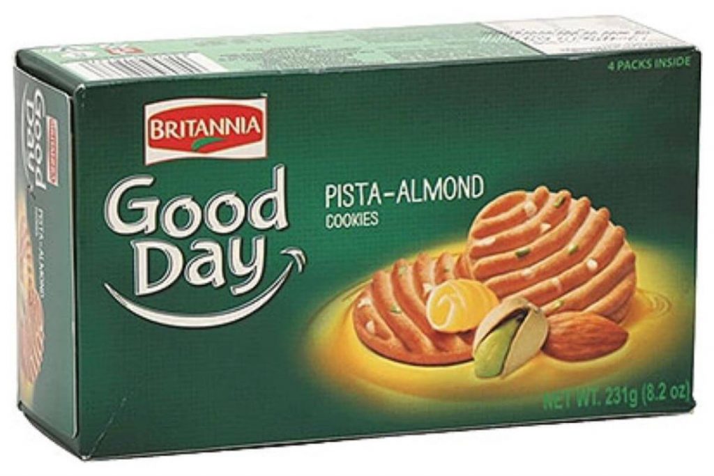 Top 10 Almond Snacks in Malaysia 2025 11 Britannia Good Day Pista Almond Cookies