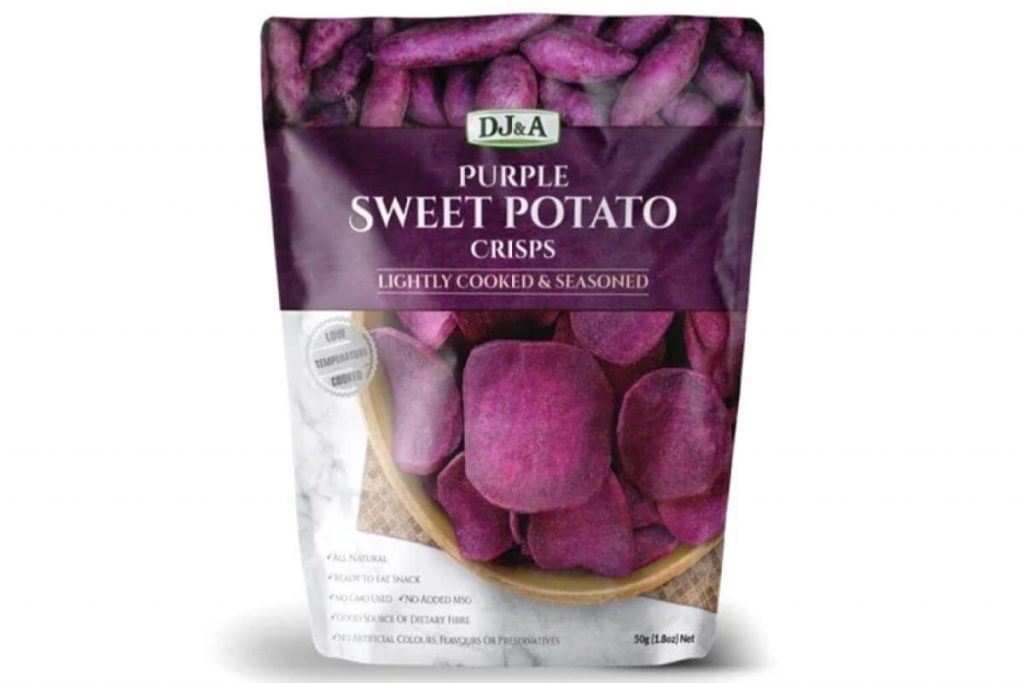 Top 10 Sweet Potato Snacks In Malaysia 2025 2 DJA Purple Sweet Potato Crisps