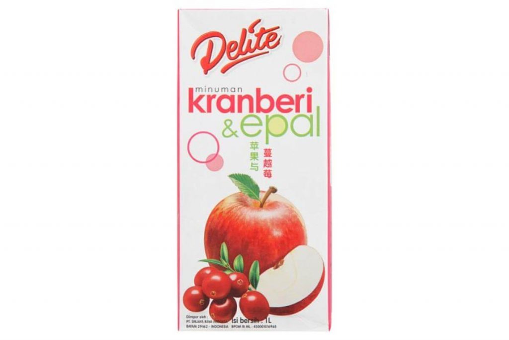 10 Jus Kranberi Di Malaysia 2026 5 Delite Fruit Juice Cranberry Apple Less Sugar
