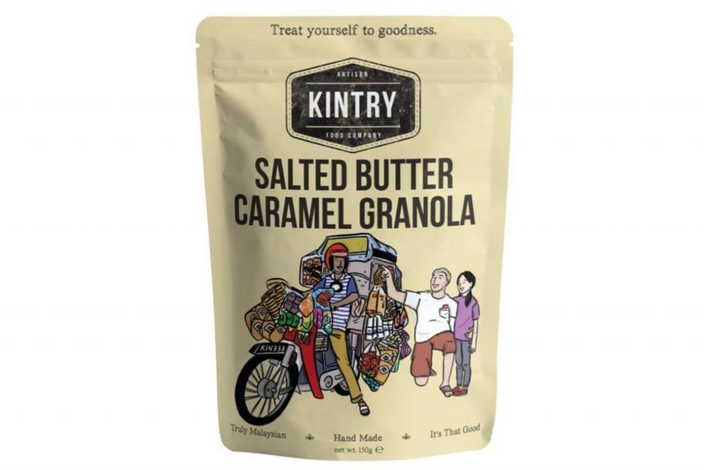 10 Snek Karamel Di Malaysia 2025 10 Kintry Salted Butter Caramel Granola