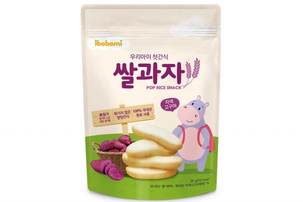 Top 10 Sweet Potato Snacks In Malaysia 2025 5 Korea Ibobomi Organic Pop Rice Snack Purple Sweet Potato