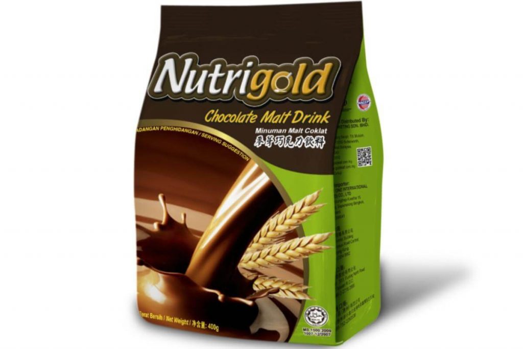Top 10 3 in 1 Beverages in Malaysia 2025 9 NUTRIGOLD Instant Chocolate Malt Drink
