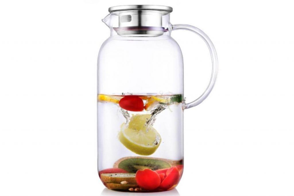 Top 10 Glass Jug In Malaysia 2025 5 Oneisall Transparent Borosilicate Glass Water Kettle with Lid Filter
