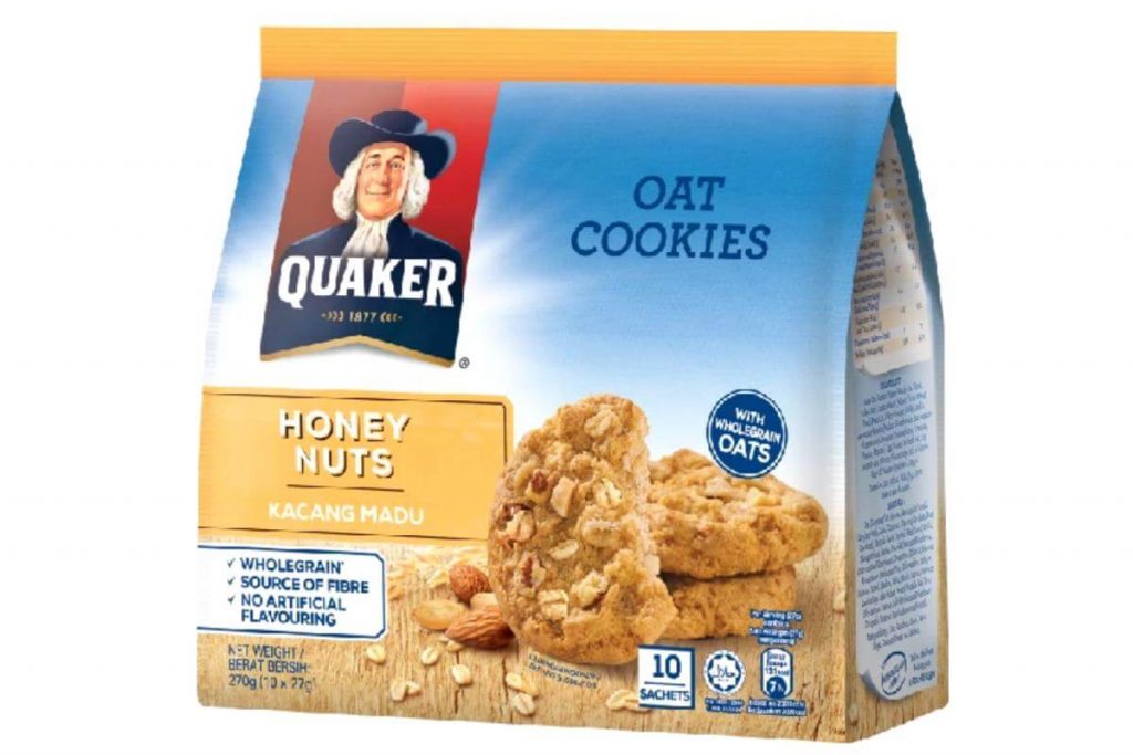 10 Snek Madu Terbaik Di Malaysia 2025 8 Quaker Oat Cookies Honey Nuts g