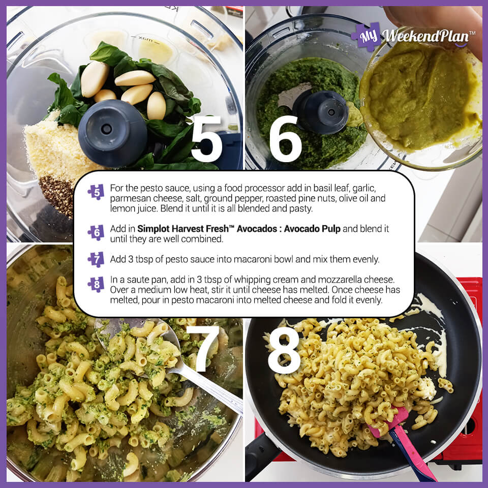 Quick and Easy Avacado Pesto Macaroni Recipe