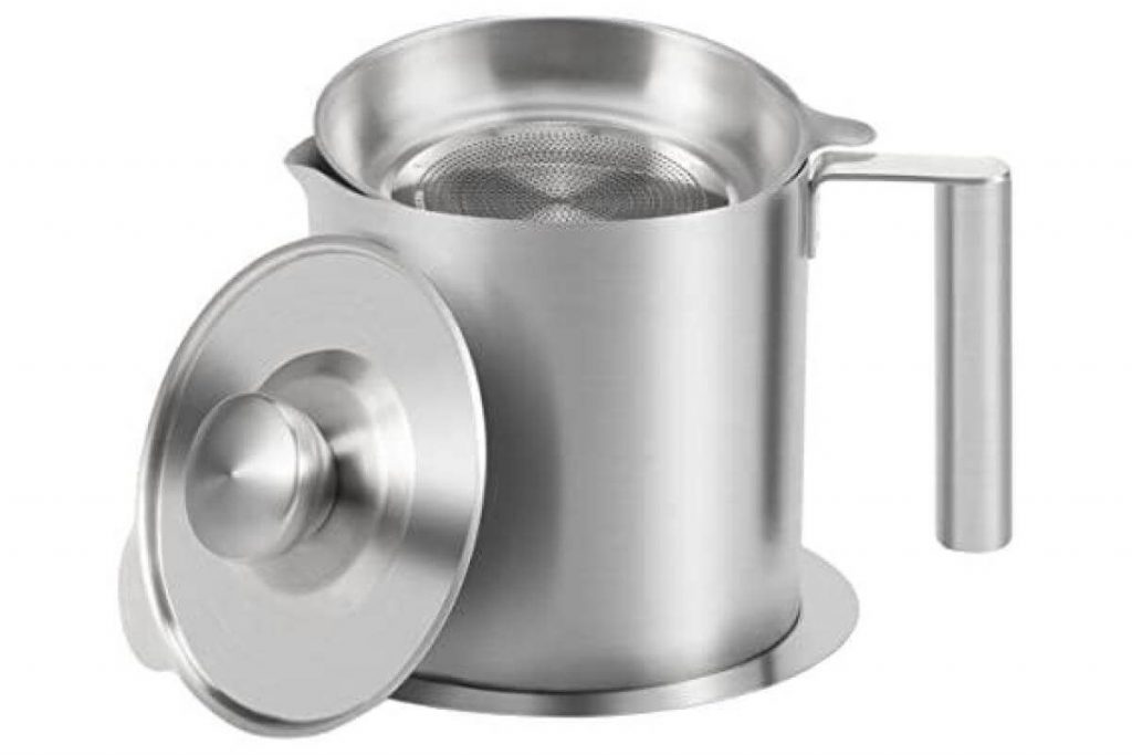Top 10 Cooking Oil Filter Pot In Malaysia 2025 7 ShopShop Stainless Steel Fine Mesh Oil Filter Pot
