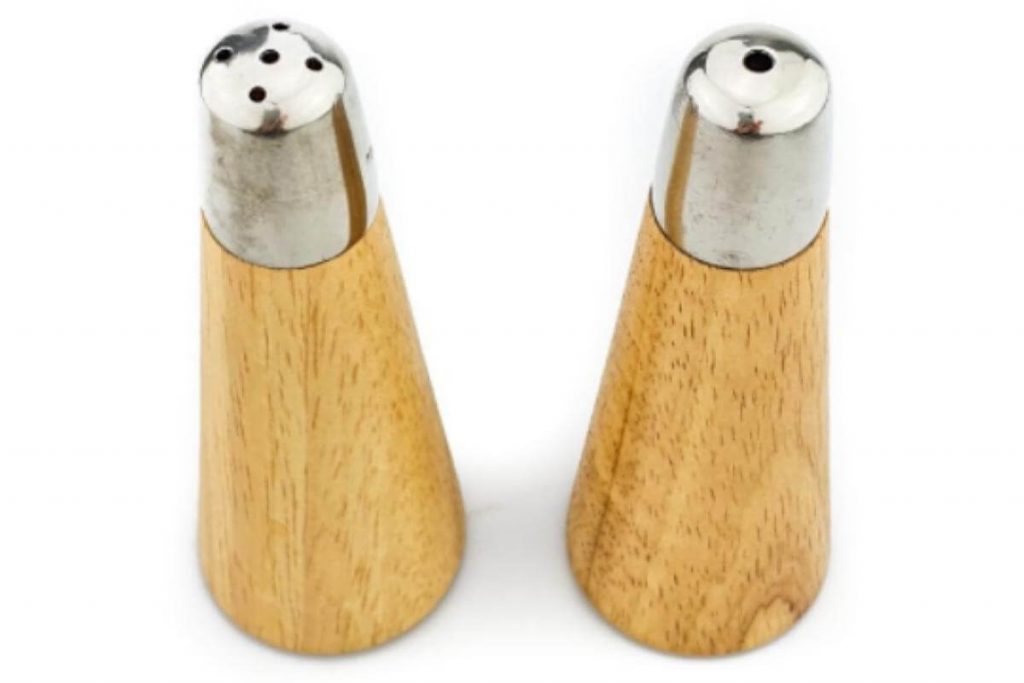 Top 10 Best Salt and Pepper Shaker In Malaysia 2025 7 Brisscoes Wood Salt Pepper Shaker