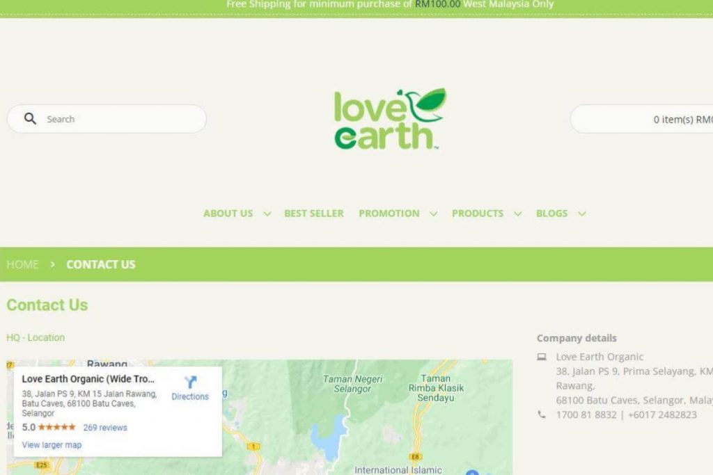 10 Kedai Online Barangan Organik di Malaysia 2025 10 Love Earth