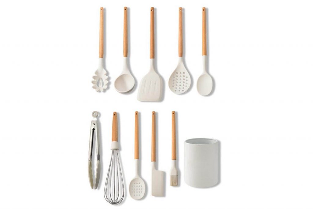 Top 10 Best Kitchen Utensil Set In Malaysia 2025 6 Ommo Mia Silicone Cooking Utensil Set